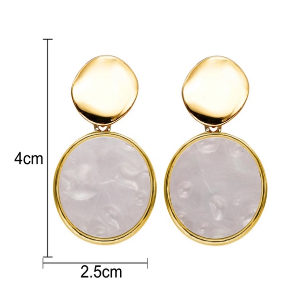 Big Acrylic Earrings - Picture 4 of 4